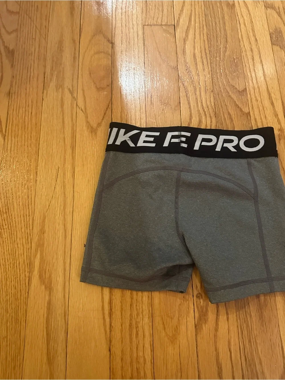 Nike Pro Gray Compression Training Shorts Kids Size Small